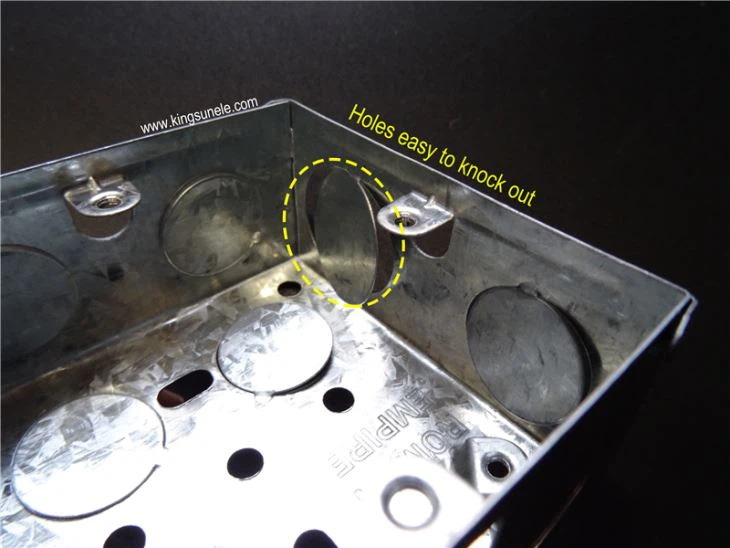 16mm Depth Electrical Metal Boxes