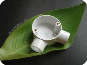 Коробка кабелепровода из ПВХ V-образная самозатухающая